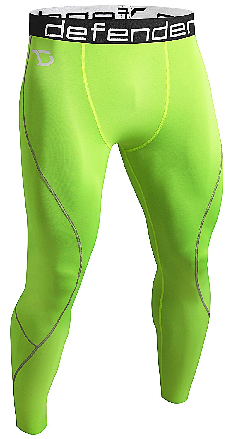 All Motions Mens Tights Thermal Pants XXL 44 46 Green Stretch Long Johns NWT