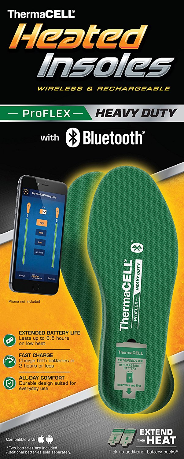 ThermaCELL Proflex Heated Shoe Insoles 