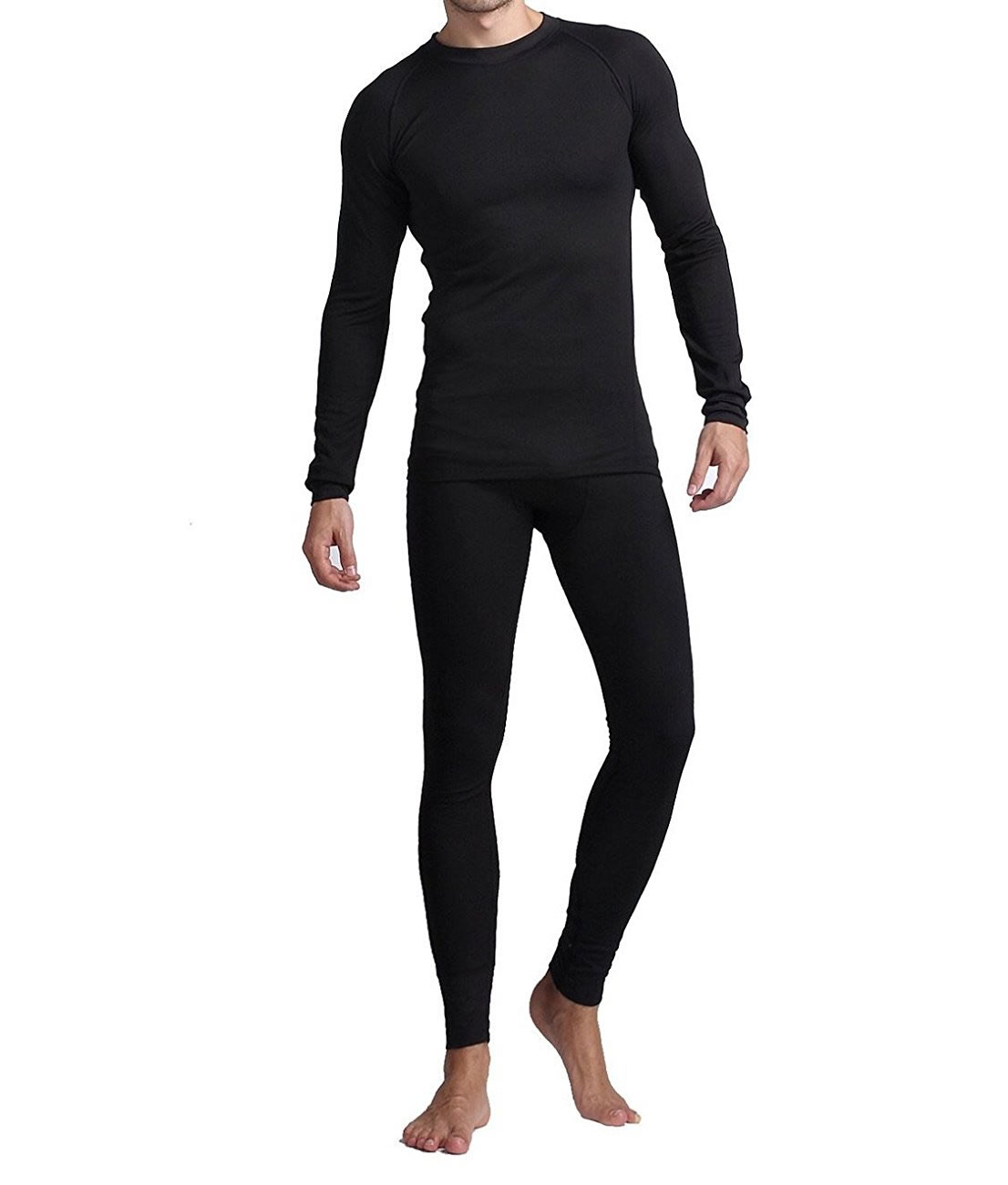 Men s Cotton Thermal Long Johns Set Electric Socks